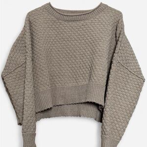 light brown cropped sweater